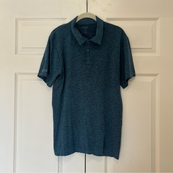 RHONE Other - RHONE Performance Polo Blue Green Teal Short Sleeve Mens Medium